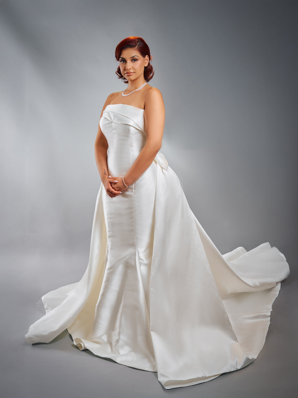 Bespoke wedding dress by The Victorian Bridal London