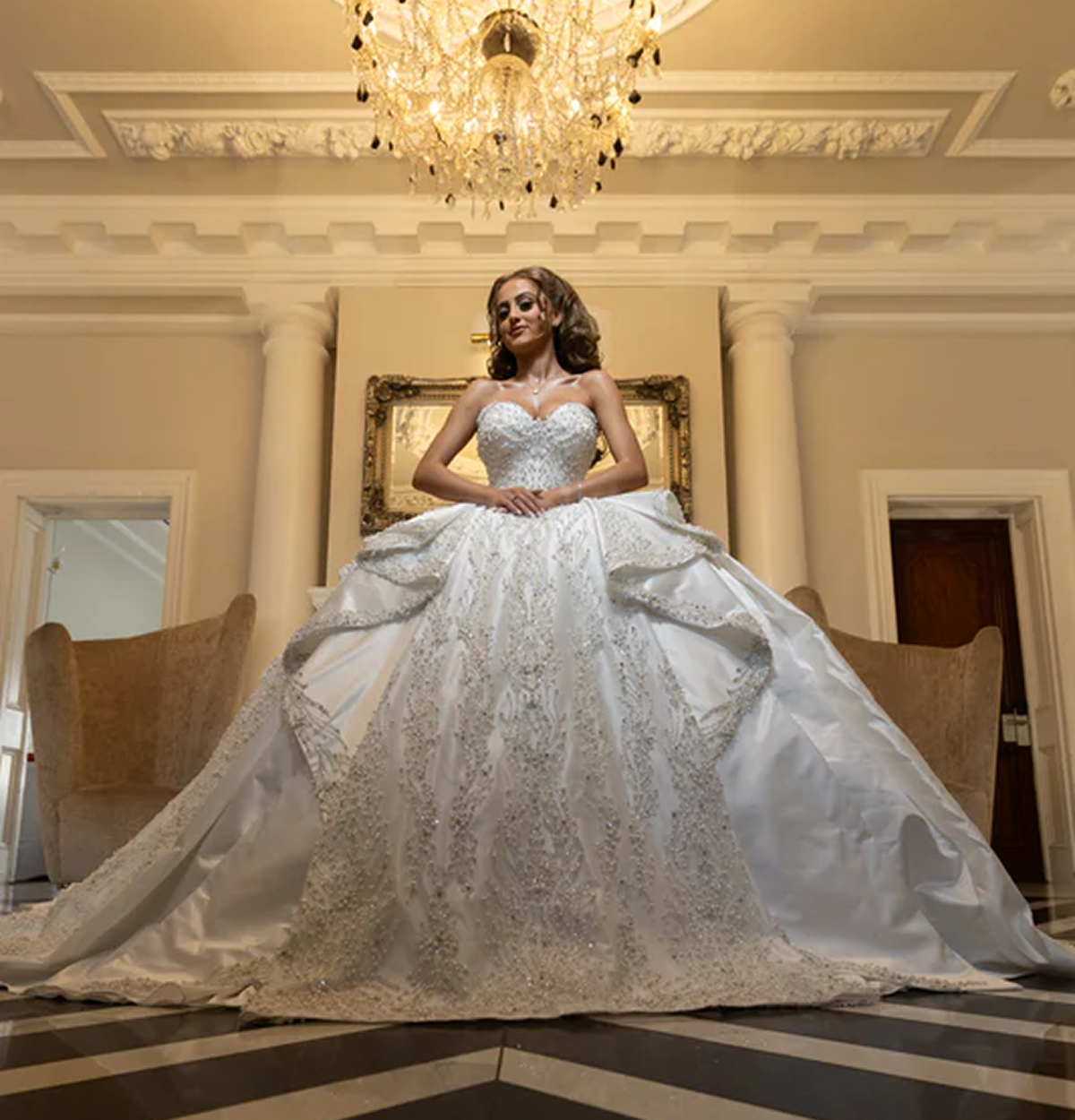 Bespoke bridal gown by The Victorian Bridal